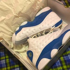 Retro Jordan 13s French blue